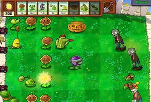 Флеш игра - Растения против зомби.