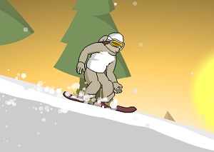 Игра С горы на сноуборде 3