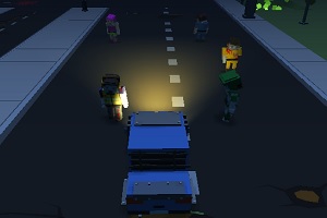 Игра Blocky Zombie Highway
